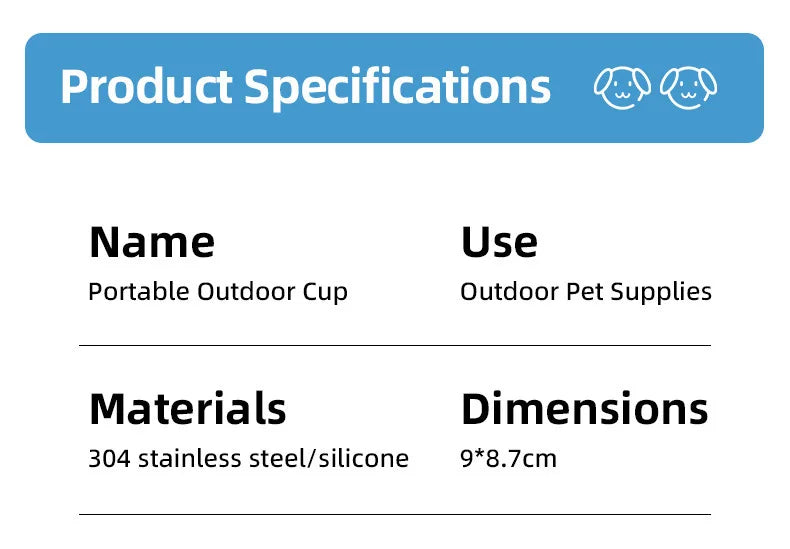 2-in-1 Portable Pet Water Bottle