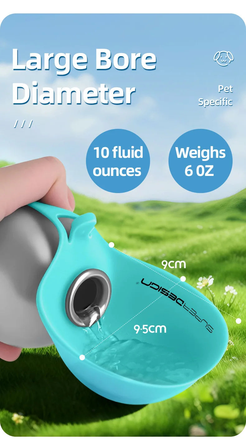 2-in-1 Portable Pet Water Bottle